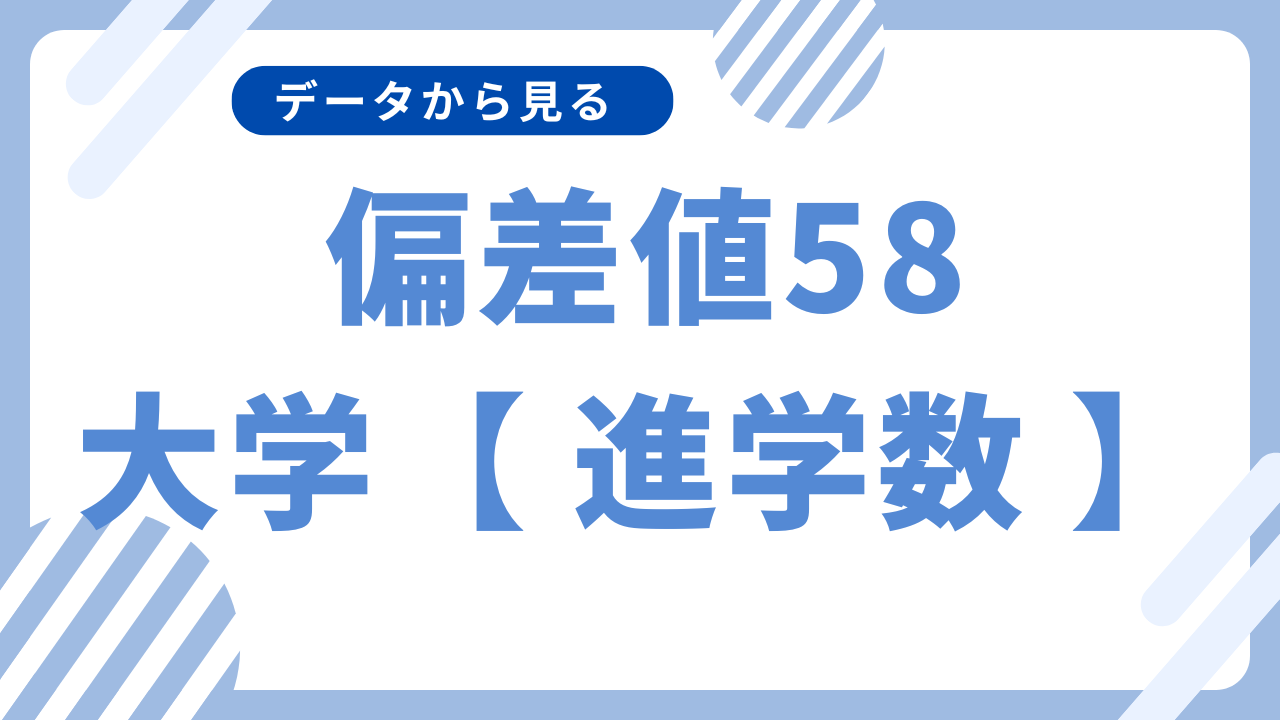偏差 値 58