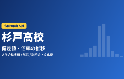 杉戸高校 偏差値・倍率の推移